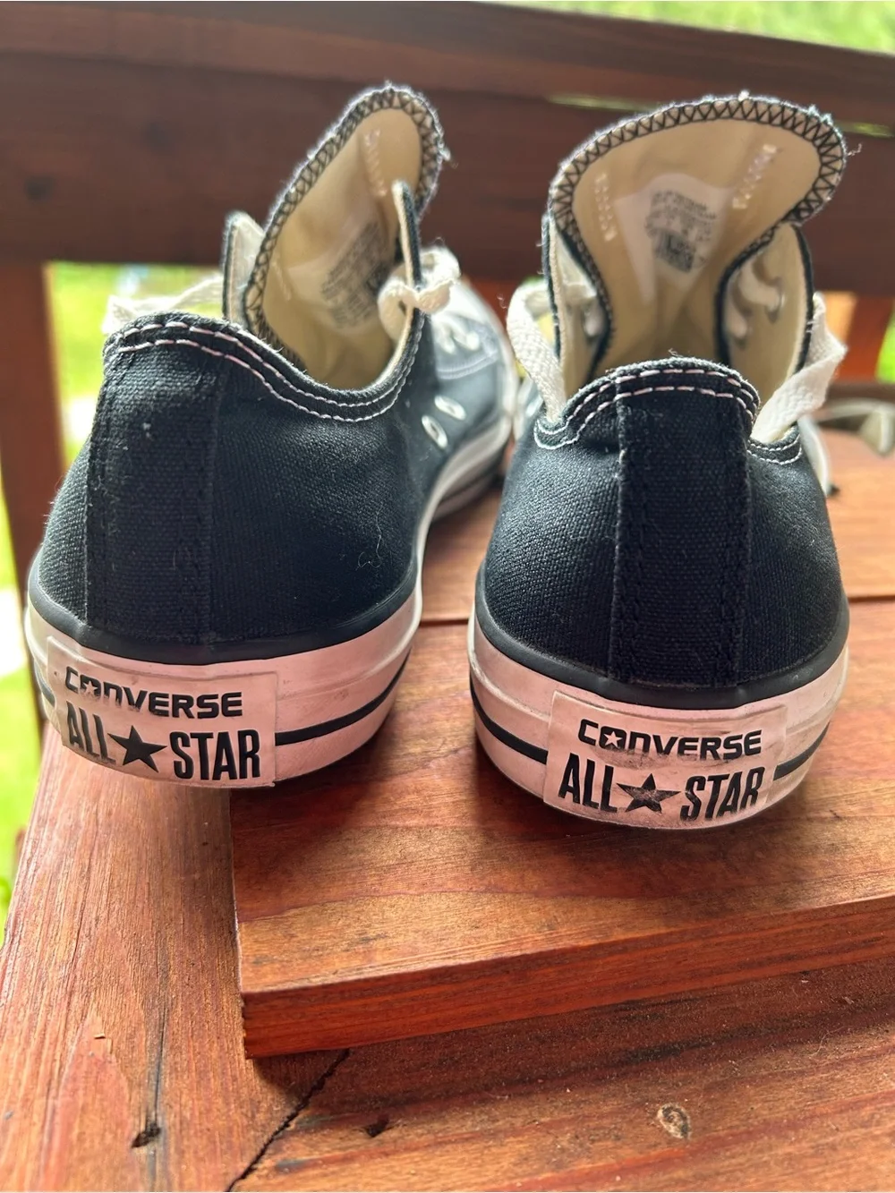 Converse All Star Chuck Taylor Low Top Sneakers - Black and White  M7 / W9